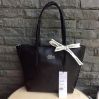 ราคา New Arrival LACOSTE Small Shopping Bag Black ( Size S ) (1254798701)