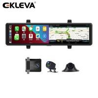 ราคา Ekleva กล้องบันทึกวิดีโอ AHD 2.5K+1080P+1080P 12 นิ้ว รองรับ CarPlay WIFI เชื่อมต่อบลูทูธ GPS DVR สําหรับรถยนต์ (22480709262)