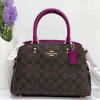 ราคา (ผ่อน 0%) ของแท้!! พร้อมส่งในไทย!! Coach 91494 Mini Lillie Carryall In Signature Canvas ❤️ (22019848974)