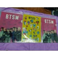 ราคา แฟ้มสะสมงาน / แฟ้มbts/ แฟ้มbt21 ด้านหน้ารูปบังทัน ด้านหลังรูปbt21 (2773609334)