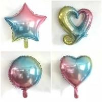ราคา 18นิ้วไล่โทนสีสีฟิล์มอลูมิเนียมบอลลูนรักฟิล์มอลูมิเนียมบอลลูนพรรคตกแต่ง (24183657922)