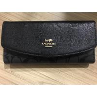 ราคา กระเป๋าใส่ตัง ใบยาว COACH สีดำ สภาพ (7616293668)