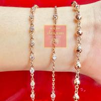 ราคา สร้อยข้อมือ+กำไล นาคแท้ (Pink Gold) (27911599956)