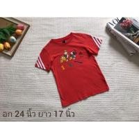 ราคา Adidas เสื้อยืด แขนสั้น สกรีน มินนี่เมาส์ สีแดงส้ม Sz.90 เสื้อผ้าเด็ก มือสอง (26506059550)