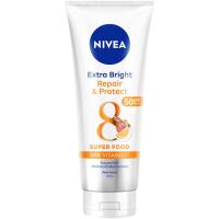ราคา LeeMart ครีมกันแดด นีเวียร์ ซัน NIVEA Sun 50SPF+++ 320G นีเวีย NEVEA เอ็กซ์ตร้า ไวท์ รีแพร์ สีส้ม ขนาด 320 กรัม (22634586256)