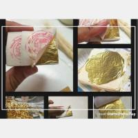 ราคา ทองคำเปลวแท้100%ตราช้าง4x4cm=100แผ่น (805206229)
