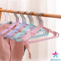 ราคา ไม้แขวนเสื้อ หุ้มยางกันลื่น แพค 10ชิ้น ส่งแบบสุ่มสี ไม่กินเนื้อที่ ไม้แขวนเสื้อสแตนเลส หุ้มยางกันลื่น ไม่หัก coat hanger (25777111072)