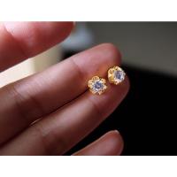 ราคา ต่างหูหุ้มทองคำแท้100% (ไม่ลอก ไม่ดำ) (10145796897)