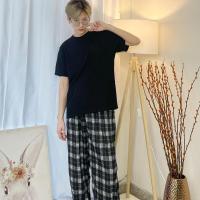 ราคา กางเกงลายตาราง สไตล์เกาหลี ลายสก็อต สาวอวบ ผู้หญิงเอวสูงยางยืด ทรงกระบอก ผ้านิ่มเด้งๆ ทิ้งตัวใส่สวย กางเกงขายาว K040 (24668393500)