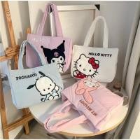 ราคา พร้อมส่งจากกทม กระเป๋าสะพายไหล่ Sanrio Puffy Bag ลิขสิทธิ์แท้ ผ้าไนลอน นุ่มๆ คุโรมิ มายเมโลดี้ คิตตี้ โปชาโกะ (24182932229)