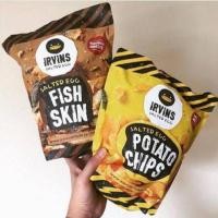 ราคา พร้อมส่ง Irvins หนังปลา มันฝรั่งทอด เคลือบไข่เค็ม (1531958077)