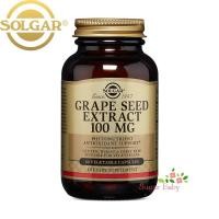 ราคา Solgar Grape Seed Extract 100 mg 60 Vegetable Capsules สารสกัดจากเมล็ดองุ่น 60 เวจจี้แคปซูล (10496953970)