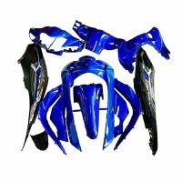 ราคา ชุดสี 12 ชิ้น Wave110i ปี 2019-2020 และ ปี 2021 -2023 wave110i LED ชุดเฟรม น้ำเงินแก้วท้ายดำ เวฟ110i led (23778421770)