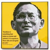 ราคา รูปภาพ ในหลวง King Bhumibol ร.9​ รัชกาลที่ 9 รูปภาพ​ติด​ผนัง​ pop art กรอบรูปพร้อมแขวน แต่งบ้าน ของขวัญ ของสะสม (7633161743)