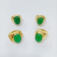 ราคา แหวนผู้ชายพลอยสีหยก พลอยสีมงคลประจำวันพุธ หรือเดือนพฤษภาคม ชุบทองไมครอน ราคาพิเศษ (มี 4 แบบ) (25072936640)