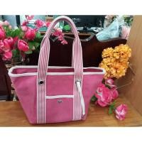 ราคา กระเป๋าแบรนด์เนม Lacoste Summer Canvas Shopping Bag แท้100% (1359696879)
