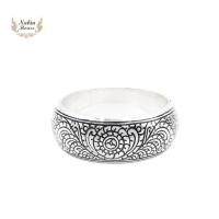 ราคา กำไลถมเงินแท้ทรงกลมลายไทยประยุกต์ (24659349828)