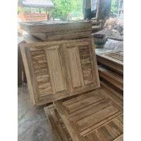 ราคา บานซิงค์ไม้สักทองไม้สักแก่ลูกฟัก+เกล็ดติดตั้งบานพับให้เรียบร้อย (25687130579)