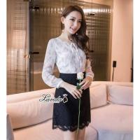 ราคา ฟรี EMSชุดเดรสสั้น งานป้าย Lady Ribbon Thailand เสื้อผ้าแฟชั่นผู้หญิง Dress Size M/L สีขาว พร้อมส่งสวยเหมือนแบบ (1107929380)