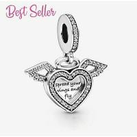 ราคา (ของแท้100%)Pandora silver dangle หัวใจติดปีก (10847744136)