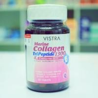 ราคา vistra marine collagen tripeptide 1300 & coenzyme Q10 (30เม็ด) ของแท้100% (187663580)