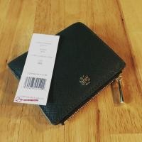 ราคา [USED LIKE NEW] กระเป๋าสตางค์ Tory Burch Emerson Mini Wallet สีเขียว Jitney Green (7019506193)