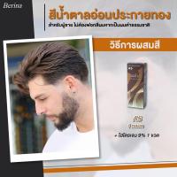 ราคา Berina(เบอริน่า) ครีมย้อมผม เบอริน่า สำหรับผู้ชาย ไม่ต้องฟอกสีผมหากเป็นผมดำธรรมชาติ ใช้สีเบอร์ A5 (12552379277)