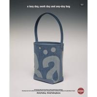 ราคา แถมจัดทรงกระเป๋าสีครีมRally The Bag Denim - กระเป๋าทรง Bucket ทอลายโลโก้ rallymovementเดนิม (25661239035)