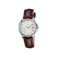 ราคา Casio Standard นาฬิกาข้อมือผู้หญิง สายหนัง สีน้ำตาล รุ่น LTP-E116L-7AVDF (211404014)