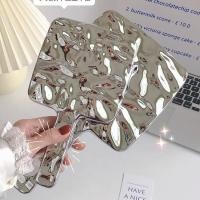 ราคา กระจกแต่งหน้า ด้ามจับ สีเงิน ลายนูน (23657805900)