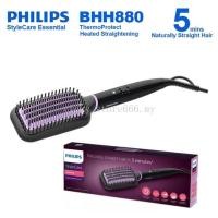 ราคา Philips StyleCare Essential BHH880 เครื่องหนีบผมพร้อมตัวบ่งชี้ LED เทคโนโลยีเทอร์โมโพรเทคชั่น Triple Bristles Design (21416040682)