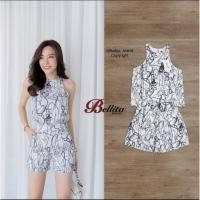 ราคา ส่งต่อ ชุดเซ็ทแขนกุด งานป้าย Bellita มือ2 (18714975772)