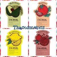 ราคา ราคาถูกสุด/ลดล้างสต๊อคพร้อมส่งTONYMOLY I'm Real Mask Sheet  โทนี่ โมลี่ มาส์กหน้าเนียนใส ทันทีที่ใช้ (1477396316)