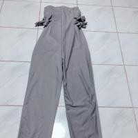 ราคา จั๊มเกาะอกขายาว สม็อคหลัง ซิปหลัง แต่งผูกโบว์เก๋ๆ (7407688498)