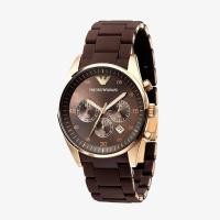 ราคา EMPORIO ARMANI นาฬิกาข้อมือผู้ชาย รุ่น AR5890 Sportivo Chronograph Brown Dial - Deep Brown (19819509745)