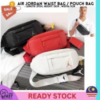 ราคา Nike Air Jordan PU Bag Chest Beg Pinggang Tangan Sport Bag CrossBody Unisex Bagpack (สีดํา/แดง/ขาว) (26911670774)