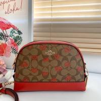 ราคา พร้อมส่ง #COACH DOME CROSSBODY IN SIGNATURE CANVAS WITH CRAYON HEARTS PRINT (#COACH91015) (7225647119)