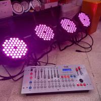ราคา ยกชุด ไฟพาร์ LED [T002] PAR 54 LED 3in1 RGB PAr 4 ตัว พร้อม DMX 240 1ตัว ไฟพาร์ LED disco lights LED ไฟเวที ไฟดิส (4067464372)