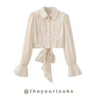ราคา Theyourlooks ♡ พร้อมส่ง Bow backless shirt เสื้อเชิ้ต ผูกโบว์ด้านหลัง (17099678068)