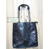 ราคา กระเป๋าสะพาย ทรงช้อปปิ้ง สีดำ หนังแก้ว งานแบรนด์ มือ2 (6060877233)