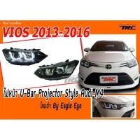 ราคา EAGLE EYESVIOS 2013 2014 2015 2016 ไฟหน้า U-Bar Projector Style Audi M4 โคมดำ By Eagle Eye (7003175492)