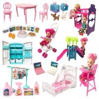 ราคา 1 Set Cute Toy Doll For Kelly Doll Life Home Furnishing Accessories Happy Park Accessories Toys For Barbie Dolls Girls (25058560055)