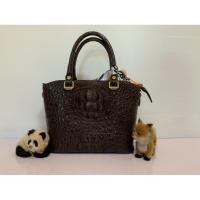 ราคา กระเป๋าหนังจระเข้แท้ สีน้ำตาล (3554567166)