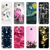 ราคา tpu เคสโทรศัพท์มือถือซิลิโคนลายดอกไม้ xiaomi redmi 5 plus/redmi 5 (7312948318)