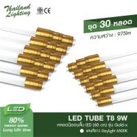ราคา ชุด 30 หลอด หลอดไฟ LED ขั้วทอง T8 9W 60cm 1100lm แสงสีขาว Daylight 6500K Thailand Lighting หลอดประหยัดไฟ LED (21931723844)