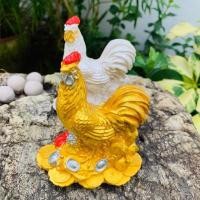 ราคา Gold ปูนปั้น ไก่เงิน ไก่ทอง ไก่มงคล ไก้แจ้ ไก่รวยเงิน ไก่รวยทอง (ขนาดประมาณ 2x4x4 นิ้ว) แนะนำจัดสวน หรือถวายไอ้ไข่ (25127230737)