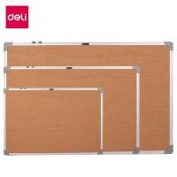 ราคา Deli กระดานไม้ก๊อก กระดานแฮนเมด บอร์ดติดประกาศ ก๊อกบอร์ด ขอบอลูมิเนียม อุปกรณ์สำนักงาน Cork Board (7788572403)