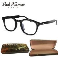 ราคา PAUL HUEMAN (Housebrand Korea แท้100%) กรอบแว่นสายตาสีดำเงาParis Design แบรนด์เนม รุ่นPHF-5076A (512507666)