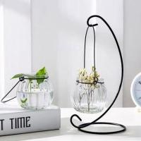 ราคา พร้อมส่งแจกัน แจกันแก้วใส รูปทรงคล้ายแตงโม แจกันแขวน ขวดแขวน แจกันแก้วสำหรับพืช แจกันแก้ว (12974289631)