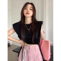 ราคา [NEW] เสื้อยืดคอกลม หน้าสั้นหลังยาวเอวรูด งานป้าย it's me basic (23570663580)